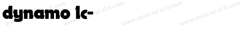 dynamo lc字体转换